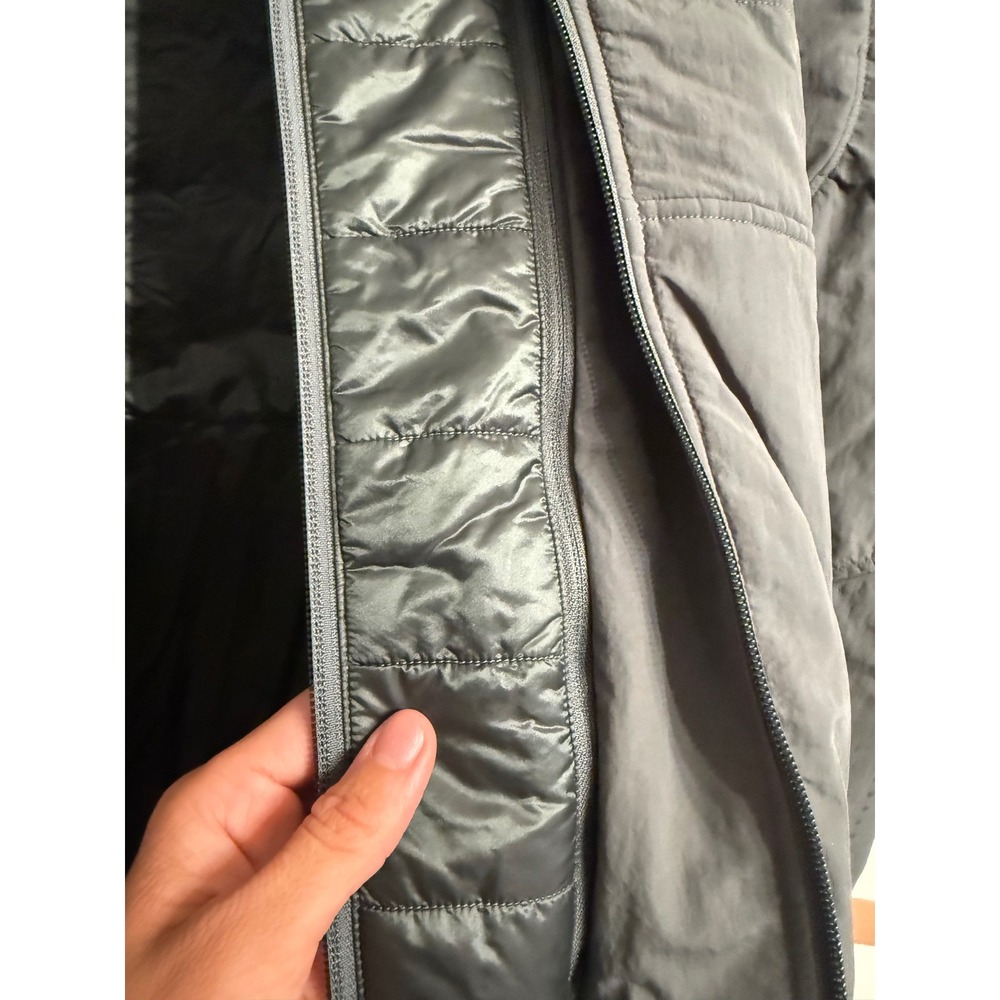 Lululemon Puffer Coat Women 10 Green Primaloft Hooded Jacket LW4BT6S - Picture 4 of 6